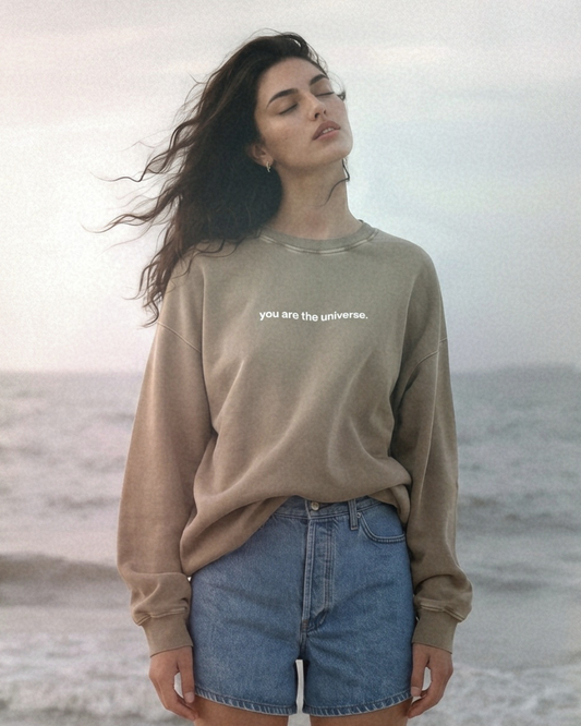 You Are The Universe Cozy Cotton Crew