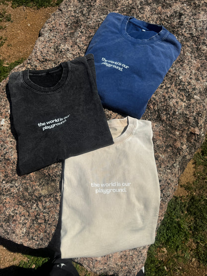 World Is Our Playground Oversized Tee
